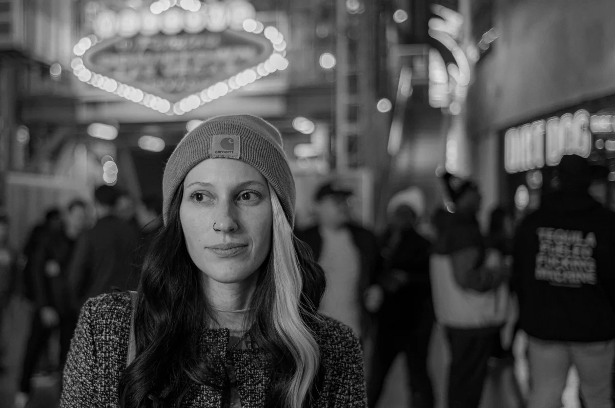 Intimate portrait moment